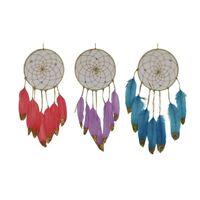 16CM DREAMCATCHER WITH GOLD ACCENT 3 ASS- main image