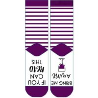Frankly Funny Novelty Socks - Bring Me A Wine- main image