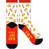 Frankly Funny Novelty Socks - Eat My Taco - main image