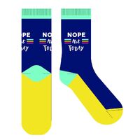 Frankly Funny Novelty Socks - Nope Not Today- main image