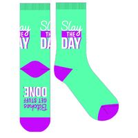 Frankly Funny Novelty Socks - Slay The Day- main image