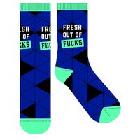 Frankly Funny Novelty Socks - Fresh Out Of Fucks- main image