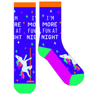 Frankly Funny Novelty Sock - I'm More Fun at Night- main image