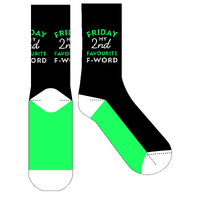 Frankly Funny Novelty Sock - Friday My 2nd Favourite F-Word- main image