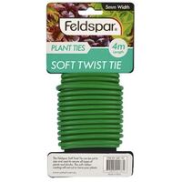 4m Green Heavy Duty Gardening Soft Plant Twist Ties Wire- main image