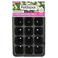 Feldspar 3pce 12 Pod Seeding Gardening Pots 18x14x6cm- main image