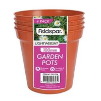 4pcs Plastic Planter Pots 9.5x10cm- main image