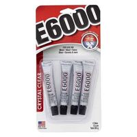 E6000 Crystal Clear Mini Glue Tubes 4 Pack- main image