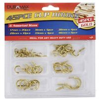 Duramax Hardware Brass Assorted 45pc Screw-in Cup Hooks Kit- main image