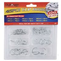 Duramax Hardware Silver Assorted 45pc Screw-in Cup Hooks Kit- main image