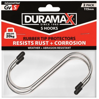 Steel S Shape Hooks with Grip 2pc 100mm Carbon Steel- main image