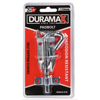 Duramax Hardware 4" Galvanised Padbolt- main image