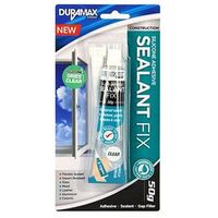 Duramax Clear Household Silicone 50g with Nozzle Tube Sealant Fix- main image
