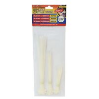 80pc Assorted Cable Ties White- main image
