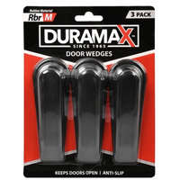 Rubber Door Stopper Non Slip Black Colour 3pc- main image
