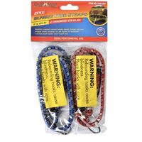 2pc Bungee Cord Straps 61cm 2 Assorted Colours- main image
