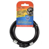 Double Loop Security Cable 1.8m x 6mm - Steel- main image