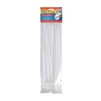 20pc Cable Ties Extra Wide 295mm x 9mm White- main image