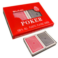 Royal Washable Plastic Playing Cards 2 Pack Standard Size Blackjack- main image