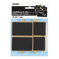 Chalkboard Food Signs With Chalk - 4 Pack- main image