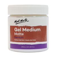 Mont Marte Premium Acrylic Medium - Matt Gel 250ml- main image