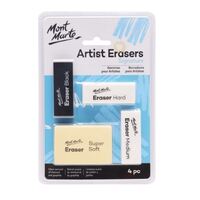 Mont Marte Eraser - Signature Artists Eraser Pack 4pc- main image