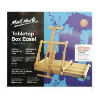 Mont Marte Big Desk Easel with Brush Box - Beech- main image