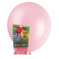 25cm Petal Pink Decorator Balloons 20 Pack- main image