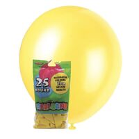 25cm Sunburst Yellow Decorator Balloons 20 Pack- main image