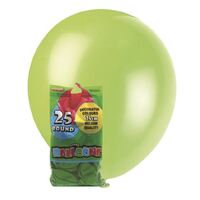 25cm Lime Green Decorator Balloons 20 Pack- main image