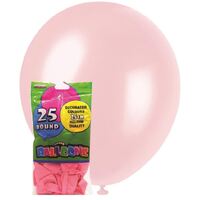 25cm Pink Pearl Balloons 20 Pack- main image