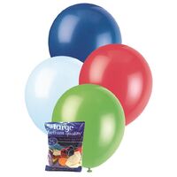 30cm Assorted Decorator Latex Balloons 25 Pack- main image