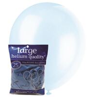 30cm Sky Blue Decorator Latex Balloons 25 Pack- main image