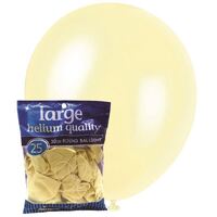 30cm Ivory Decorator Latex Balloons 25 Pack- main image