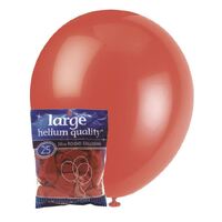 30cm Bright Red Decorator Latex Balloons 25 Pack- main image