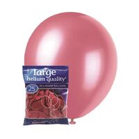 30cm Bubblegum Pink Decorator Latex Balloons 25 Pack- main image