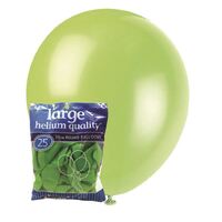 30cm Lime Green Decorator Latex Balloons 25 Pack- main image