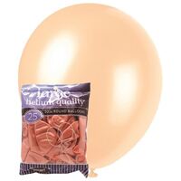 30cm Apricot Pearl Balloons 25 Pack- main image