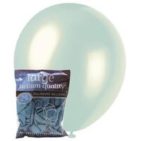 30cm Blue Pearl Balloons 25 Pack- main image