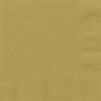 Gold 20 Luncheon Napkins 2ply 33cm x 33cm- main image