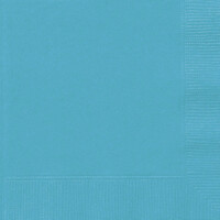 Caribbean Teal 20 Luncheon Napkins 2ply 33cm x 33cm- main image