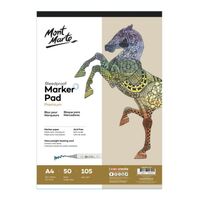 Mont Marte Premium Bleedproof Marker Pad 105gsm A4 50 Sheets- main image