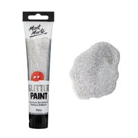 Mont Marte Kids - Glitter Paint 75ml - Silver- main image