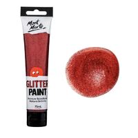 Mont Marte Kids - Glitter Paint 75ml - Red- main image