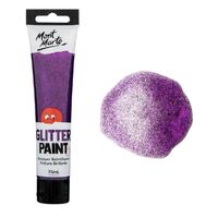 Mont Marte Kids - Glitter Paint 75ml - Purple- main image