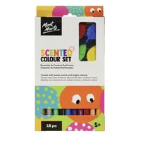 Mont Marte Kids - Scented Marker Pens Crayons Colouring And Paint Art Set 18pc- main image