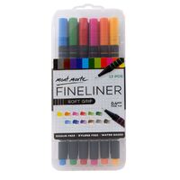 Mont Marte Fineliner Marker Pen Set - Soft Grip 12pc- main image
