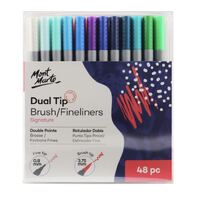 Mont Marte Signature Dual Tip Brush Marker/Fineliners 48pc- main image