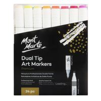 Mont Marte Premium Dual Tip Art Markers 24pc- main image