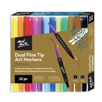 Mont Marte Premium Dual Fine Tip Alcohol Art Markers 12pc- main image